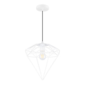 Plafonnier diamant style industriel et nordique - Disponible en 2 couleurs