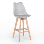 Tabouret style scandinave avec assise rembourrée - Disponible en différentes couleurs